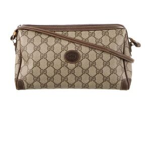 Gucci Brown Monogram Crossbody Bag